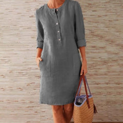 Vestido Curto Linho Jolie - Coradon
