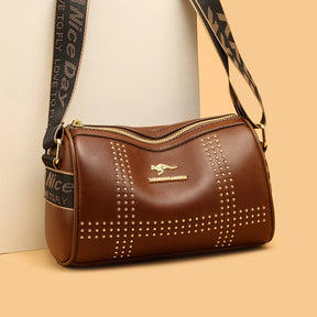 Bolsa Feminina De Couro Bally Marrom - Coradon