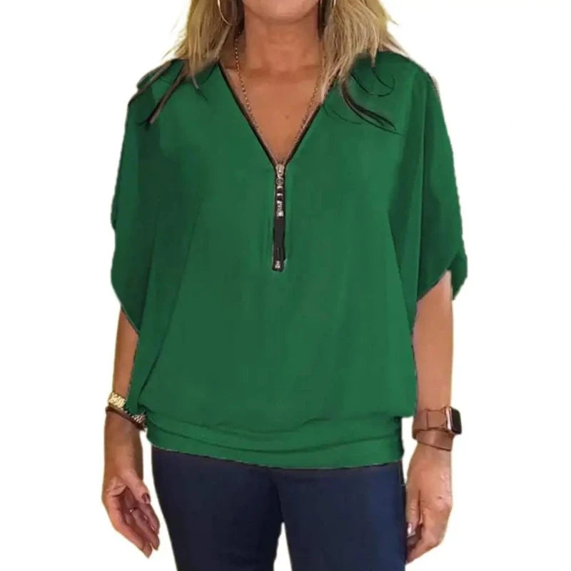 Blusa Feminina Com Zíper Betina - Coradon