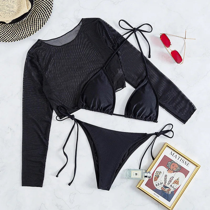 Conjunto Biquíni e Cropped Laura