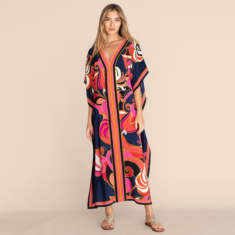 Vestido Midi Kaftan Angela
