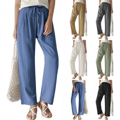 Calça Feminina Casual De Linho Chloe - Coradon