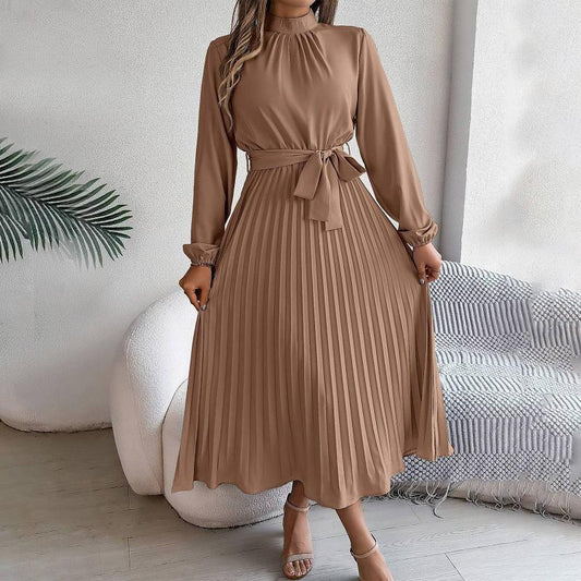 Vestido Midi Plissado Aria