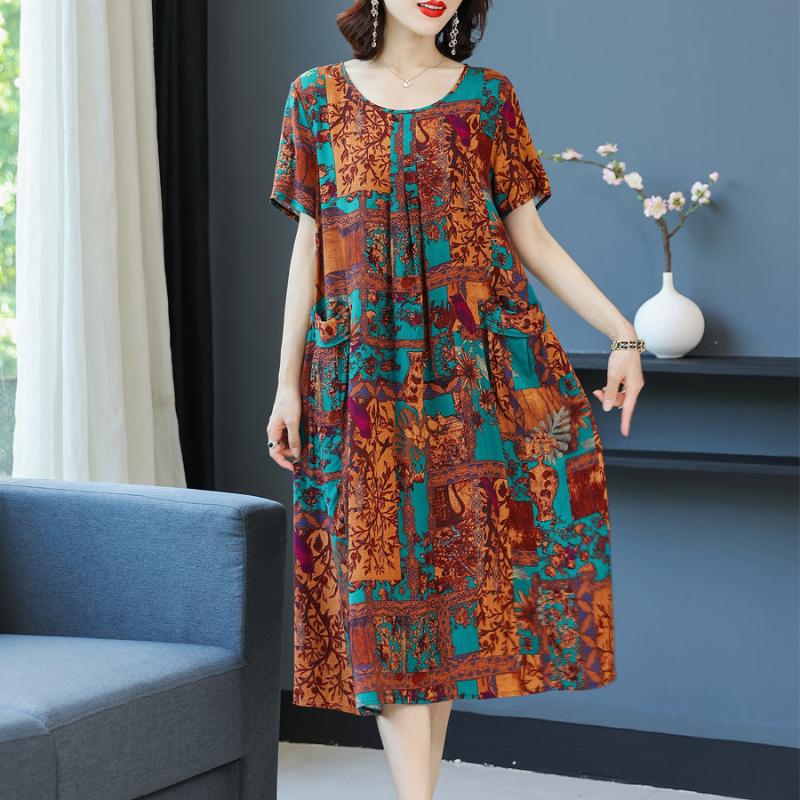 Vestido Midi Estampado Kelen