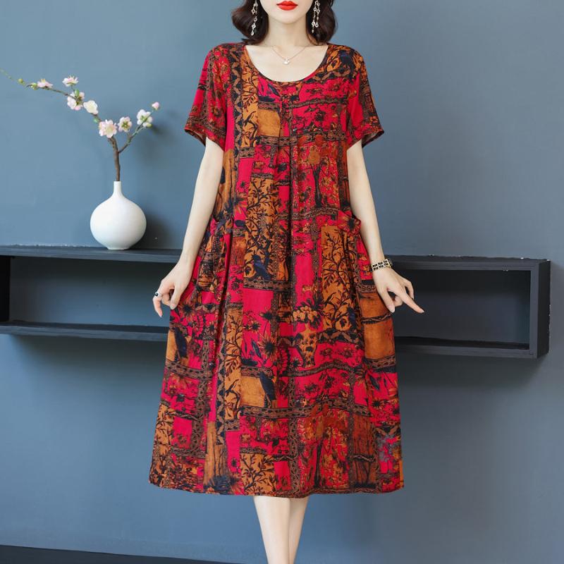 Vestido Midi Estampado Kelen