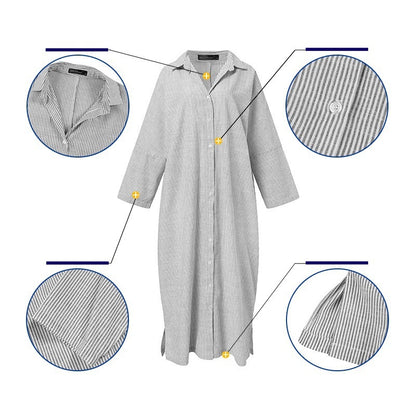 Chemise Manga Longa Listrado Gorete