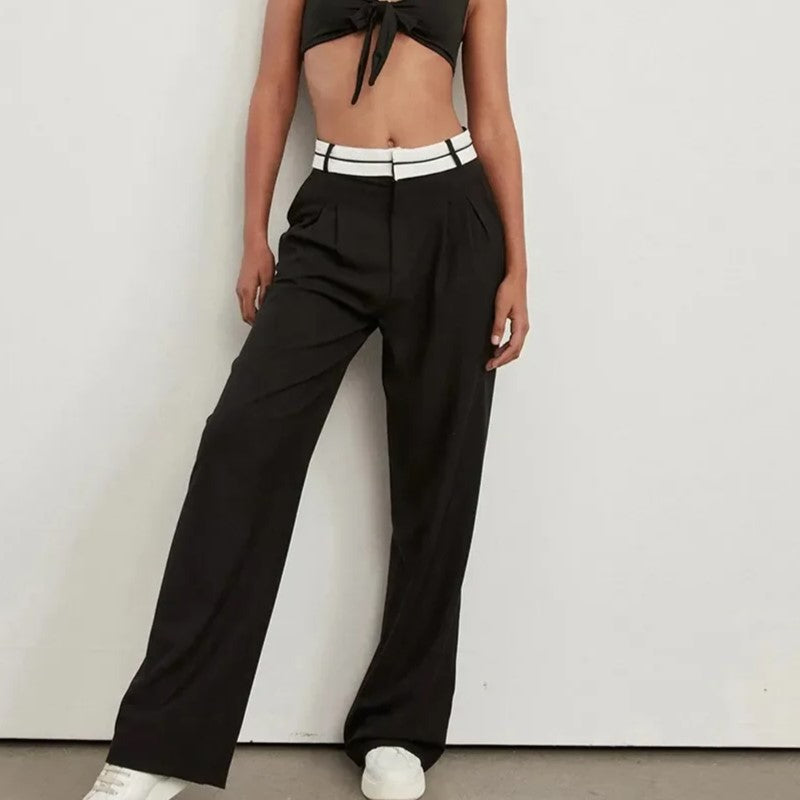 Calça Feminina Pantalona Alfaiataria Virgínia - Coradon