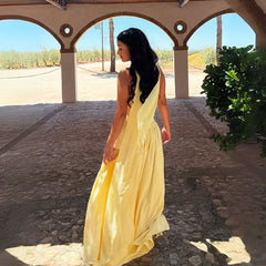 Vestido-Longo-Festa-Amarelo-Manteiga-Nicolle_Traseiro 
