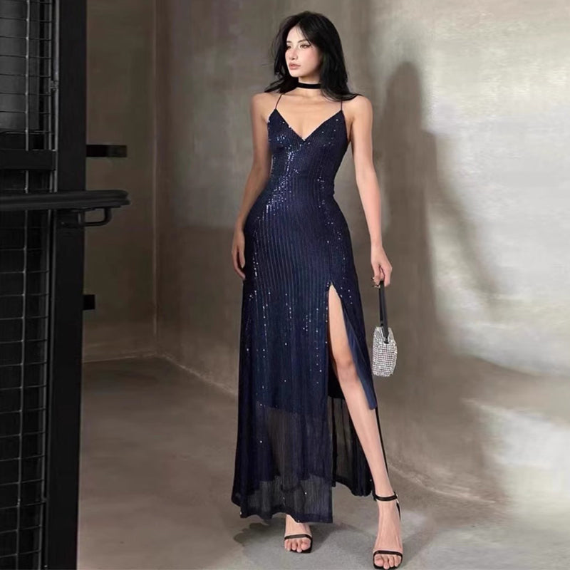 Vestido Longo Fenda Lateral Festa Judith