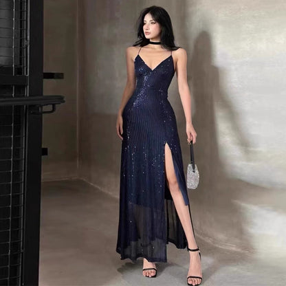 Vestido Longo Fenda Lateral Festa Judith