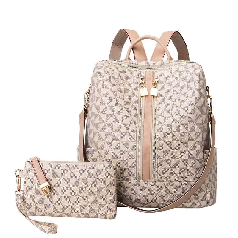Mochila de Couro Feminina Lady + BRINDE