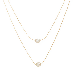 Colar Banhado Em Ouro 18K Fio Duplo Veneziana - Coradon