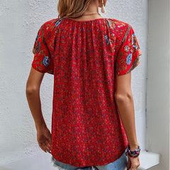 Blusa Bata Feminina Manga Curta Lucinéia