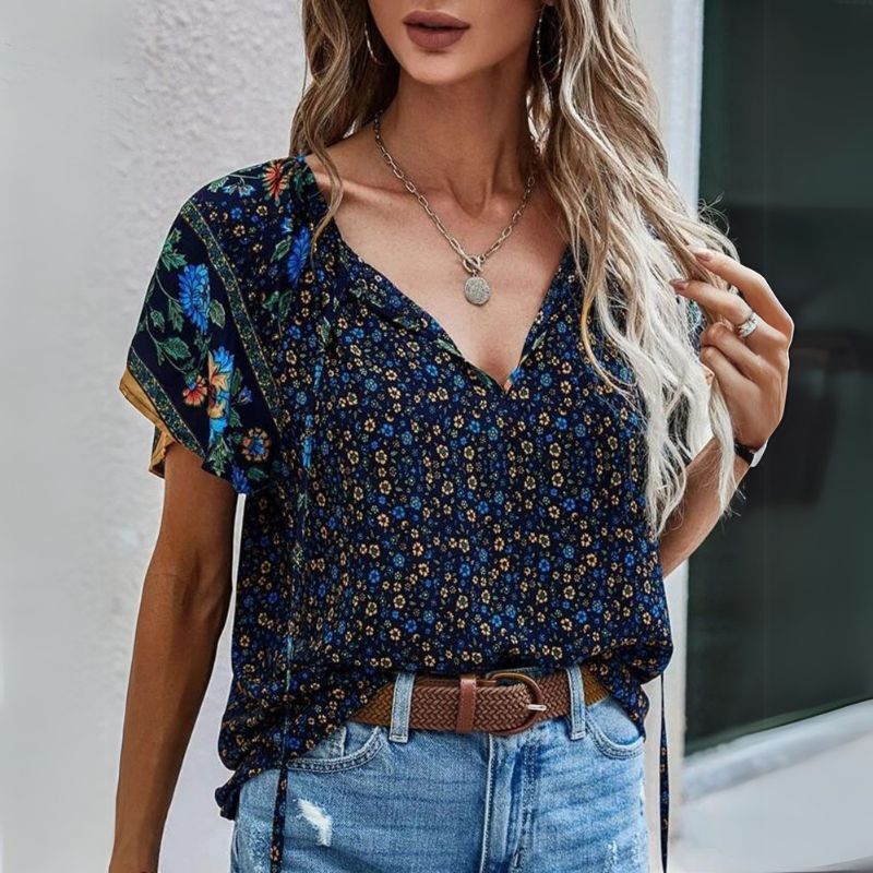 Blusa Bata Feminina Manga Curta Lucinéia