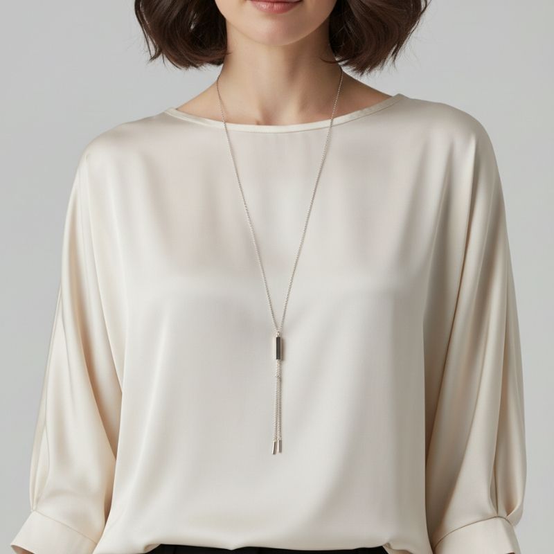 Blusa De Seda Feminina Pedrita