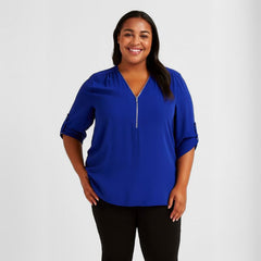 Blusa Feminina Manga 3/4 Carina