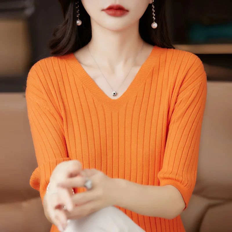 Blusa Feminina Manga 3/4 Mari