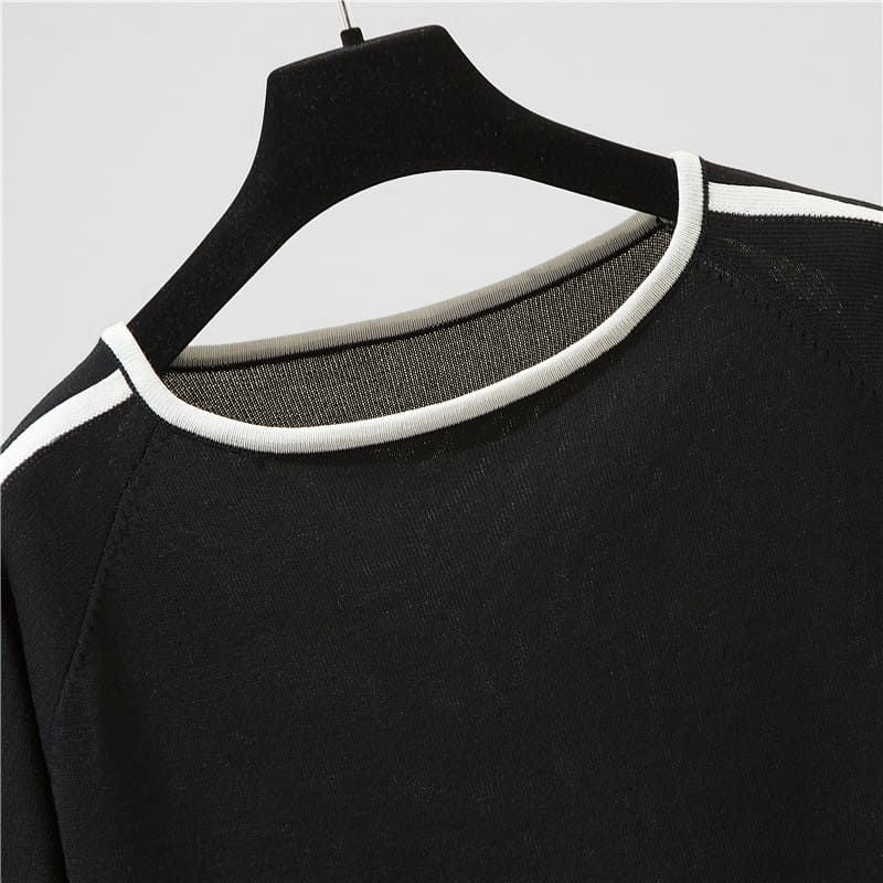 Blusa Feminina Manga Curta Stripe