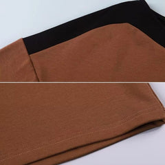 Blusa Feminina Marrom Manga Longa Miriam