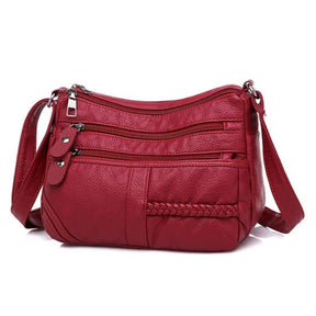 Bolsa Couro Feminina Femme Vermelho 03 Bolsacouro