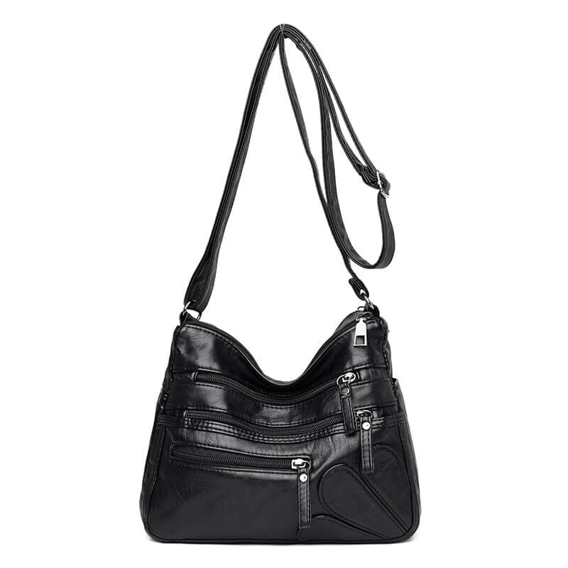 Bolsa De Couro Feminina Casual Preto Bolsacasual