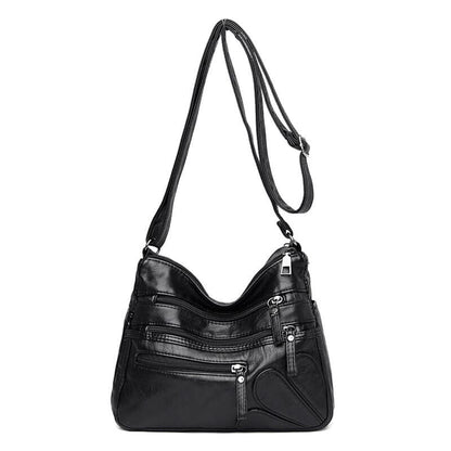 Bolsa De Couro Feminina Casual Preto Bolsacasual