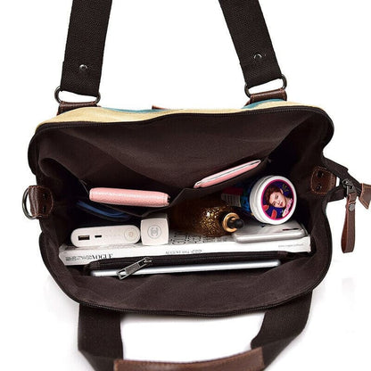 Bolsa Grande De Lona Feminina Rainbow Bolsarainbow