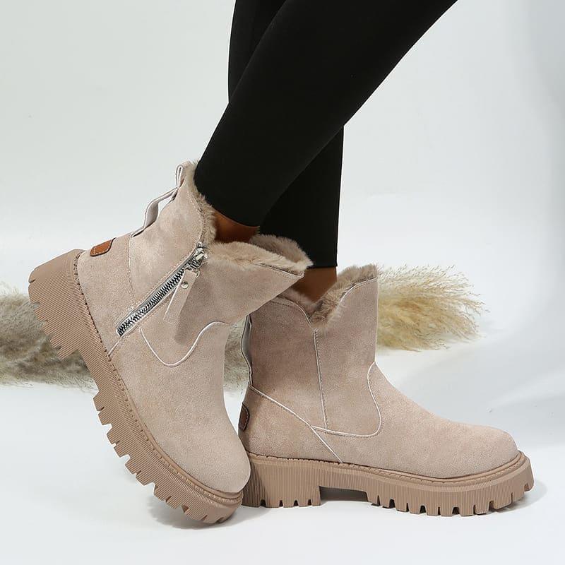 Bota Forrada Feminina Padded Nude - Coradon