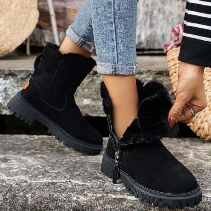 Bota Forrada Feminina Padded Preto - Coradon