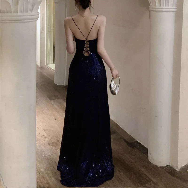 Vestido Longo Fenda Lateral Festa Judith