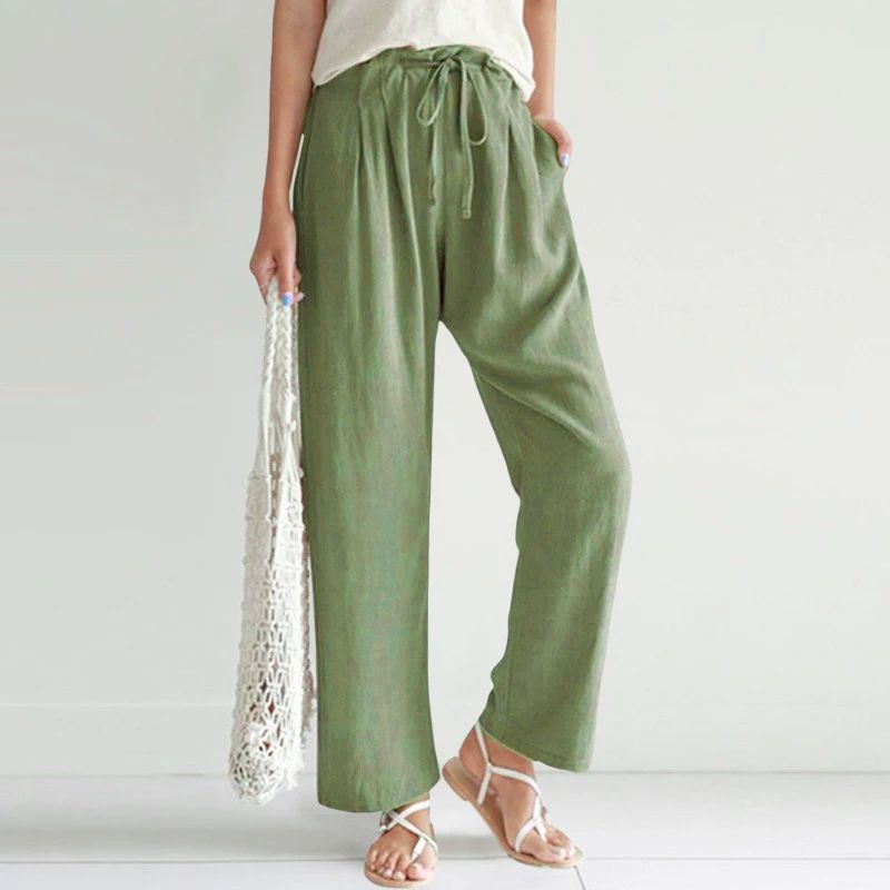 Calça Feminina De Linho Chloe