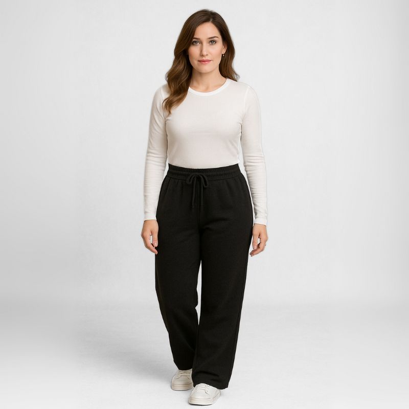 Calça Moletom Feminina Forrada Faty