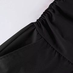 Calça Pantacourt Preta Disfarça Pochete