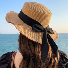 Chapéu de Praia Feminino Com Laço Maria
