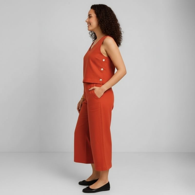 Conjunto Feminino Alfaiataria Linho Magda