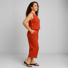 Conjunto Feminino Alfaiataria Linho Magda