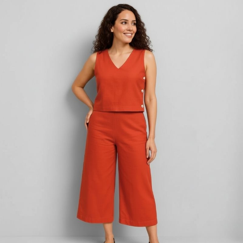 Conjunto Feminino Alfaiataria Linho Magda