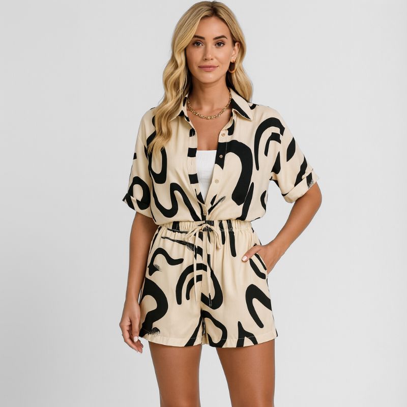 Conjunto Feminino Short e Blusa Holiday