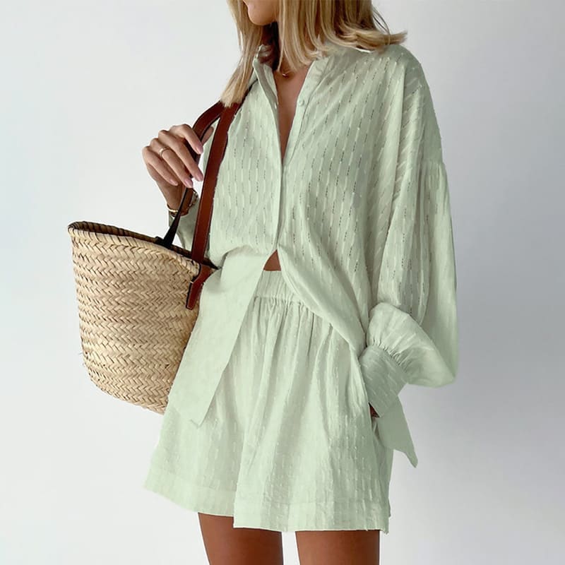 Conjunto Feminino Short E Blusa Tanny Verde / P Conjuntotanny
