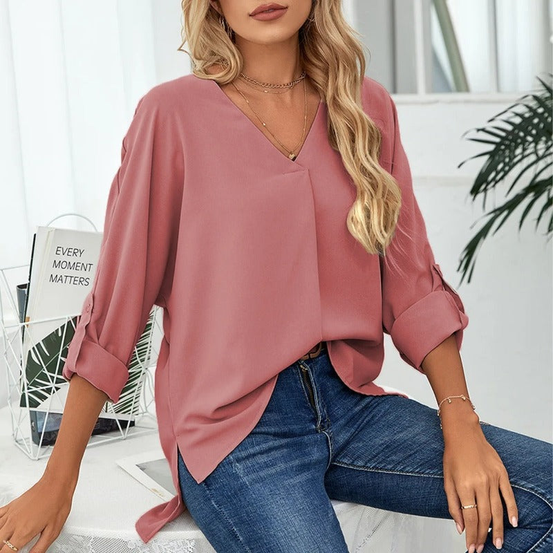 Blusa Feminina Casual Manga 3/4 Mag - Coradon