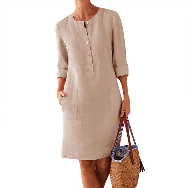 Vestido Curto Linho Jolie - Coradon
