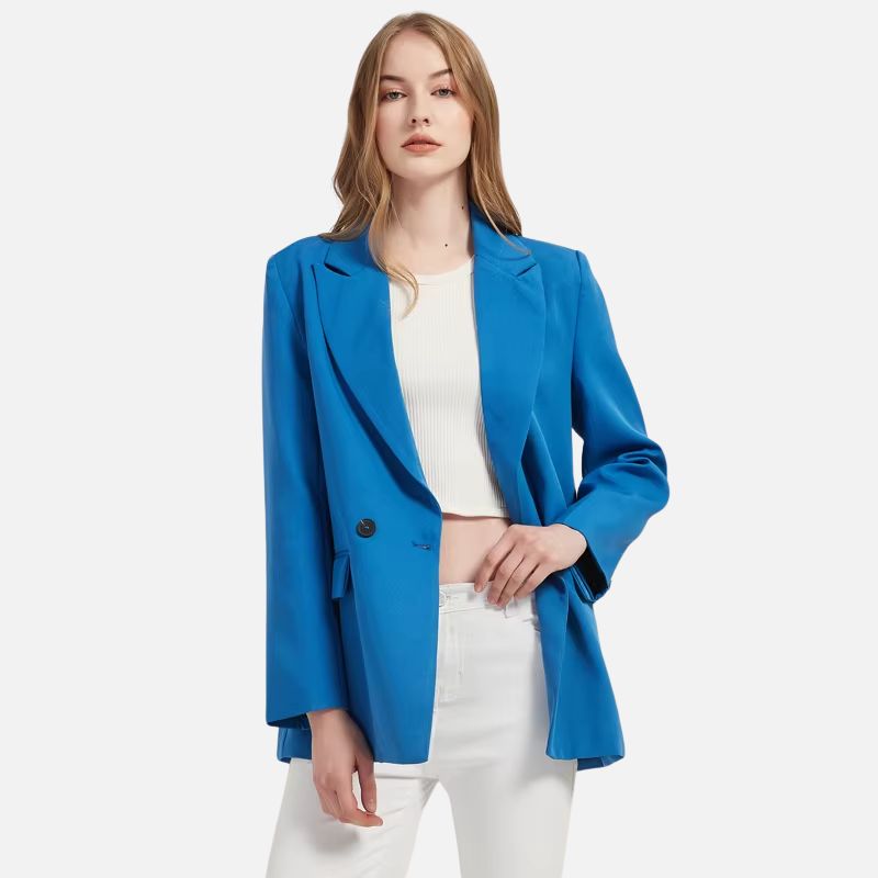 Blazer Feminino Alfaiataria Alongado Elegance