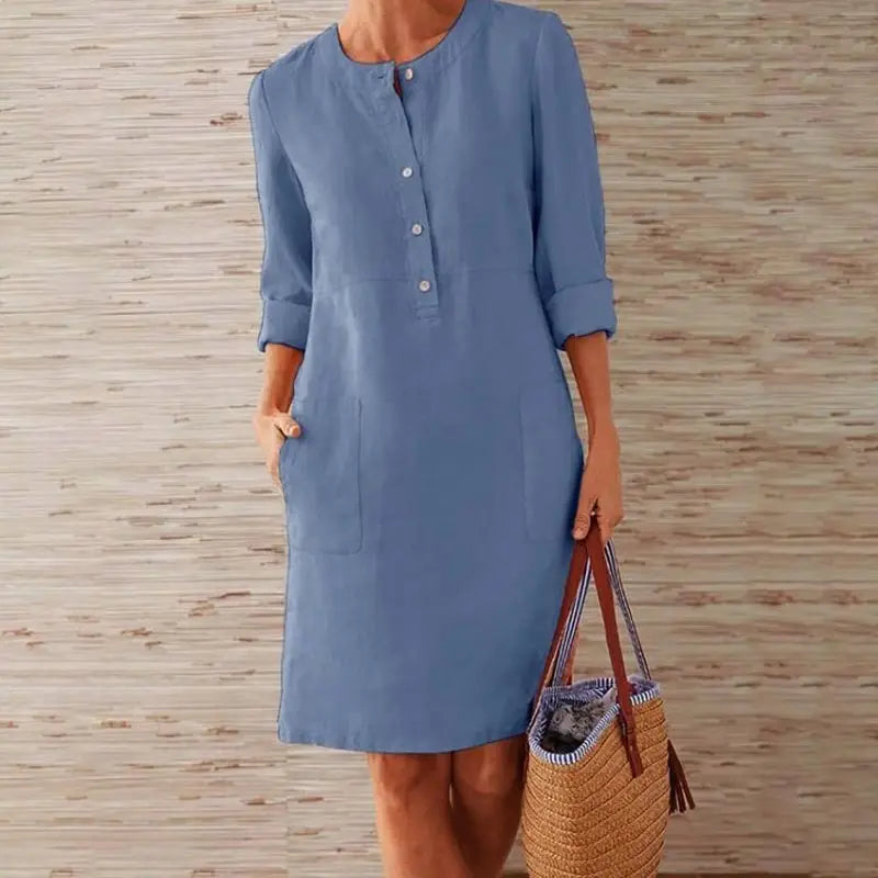 Vestido Curto Linho Jolie - Coradon