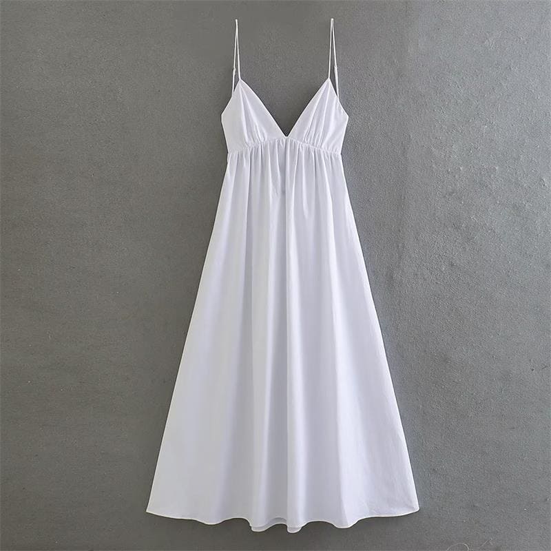 Vestido Longo Branco Larissa - Coradon