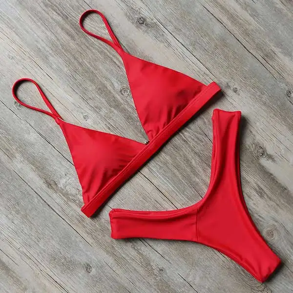 Biquíni Asa Delta Beatriz Vermelho - Coradon