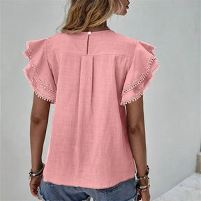 Blusa Feminina Básica Gisele Rosa - Coradon