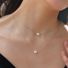 Colar Banhado Em Ouro 18K Fio Duplo Veneziana - Coradon