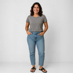 Rasteirinha Feminina Preta de Couro Mariana