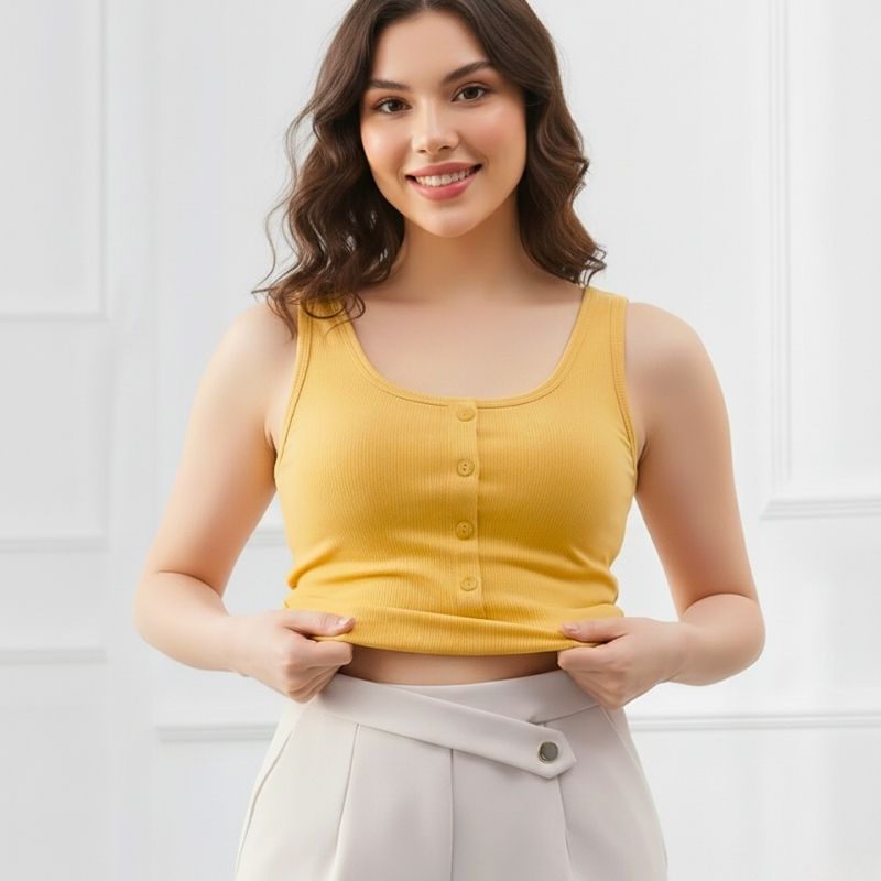 Regata Feminina Com Bojo Embutido - COMPRE 2 LEVE 3