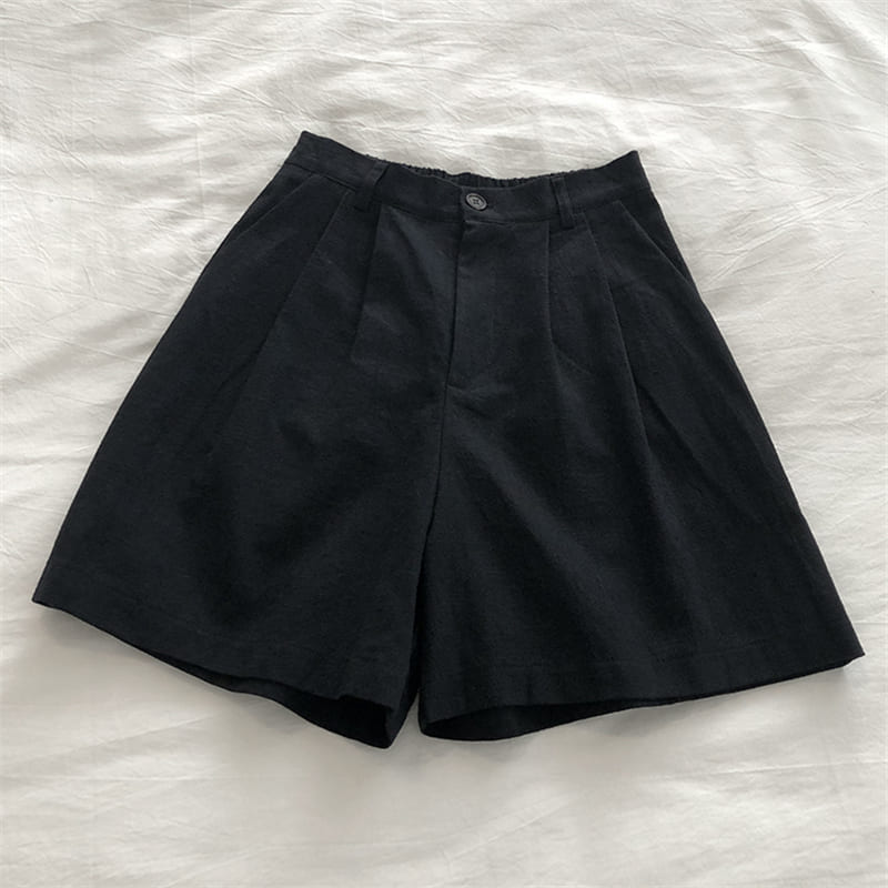 Short Feminino com Pregas de Linho Erica